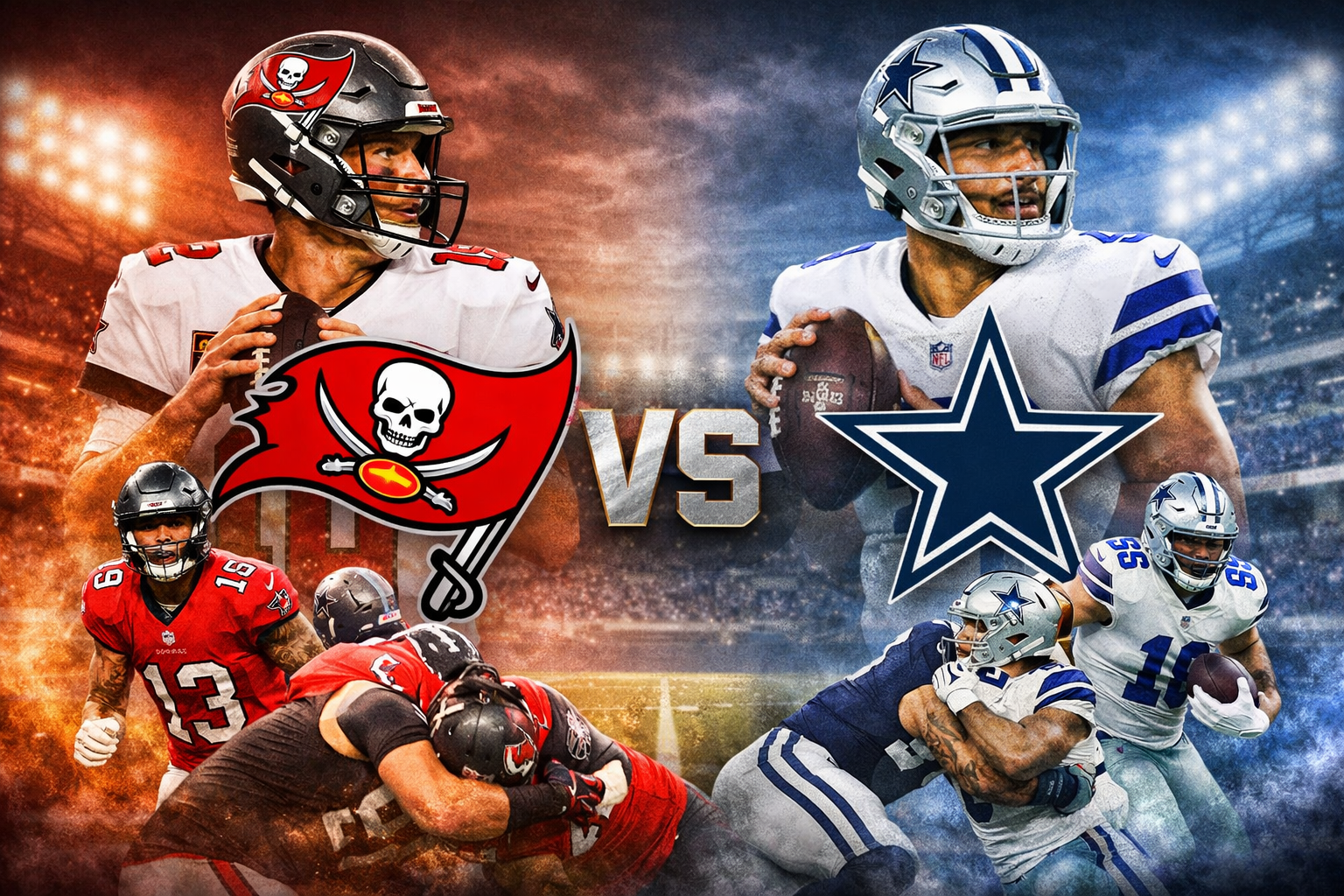 Tmpa Bay Buccaneers vs Dallas Cowboys Match Player Stats