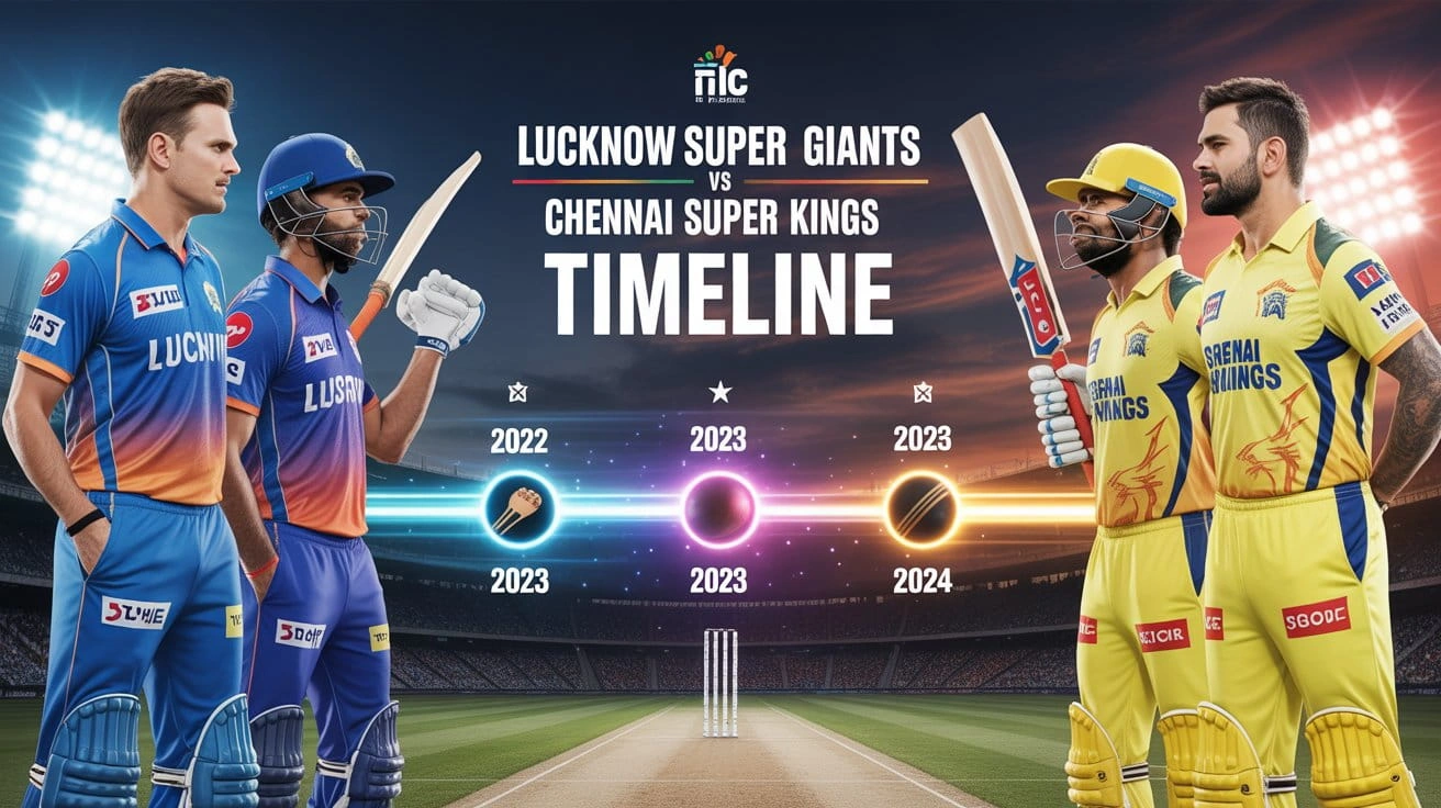 lucknow super giants vs chennai super kings timeline